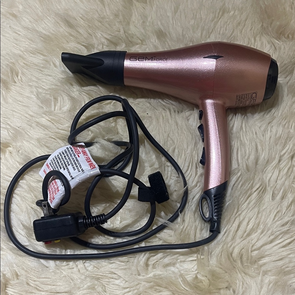Gem Force Ceramic Rose Gold Hair Dryer